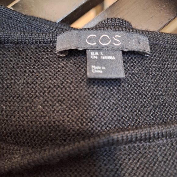 COS A Line Slit Pocket Merino Wool Sweater Size S - Picture 9 of 10